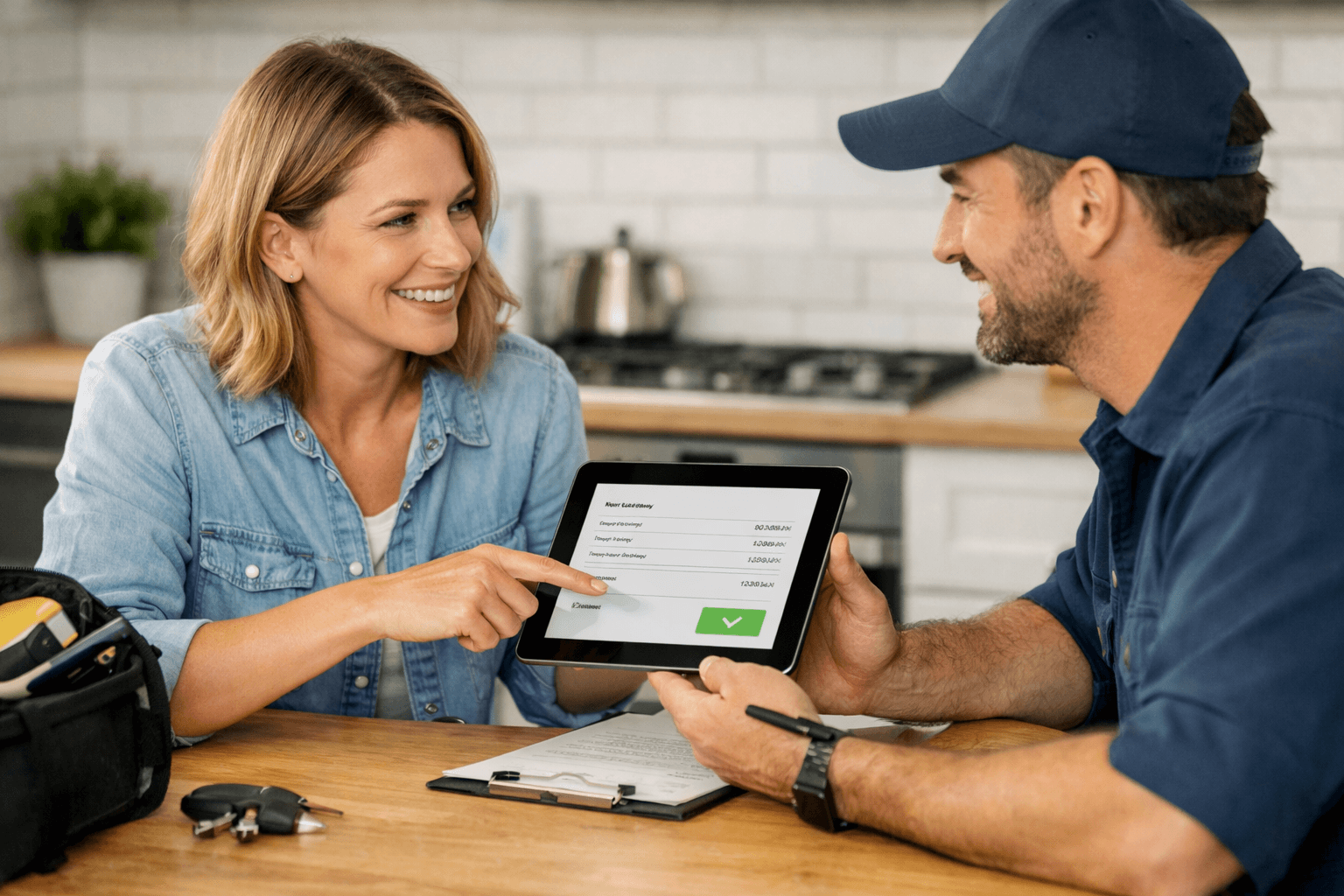 You approve the quote